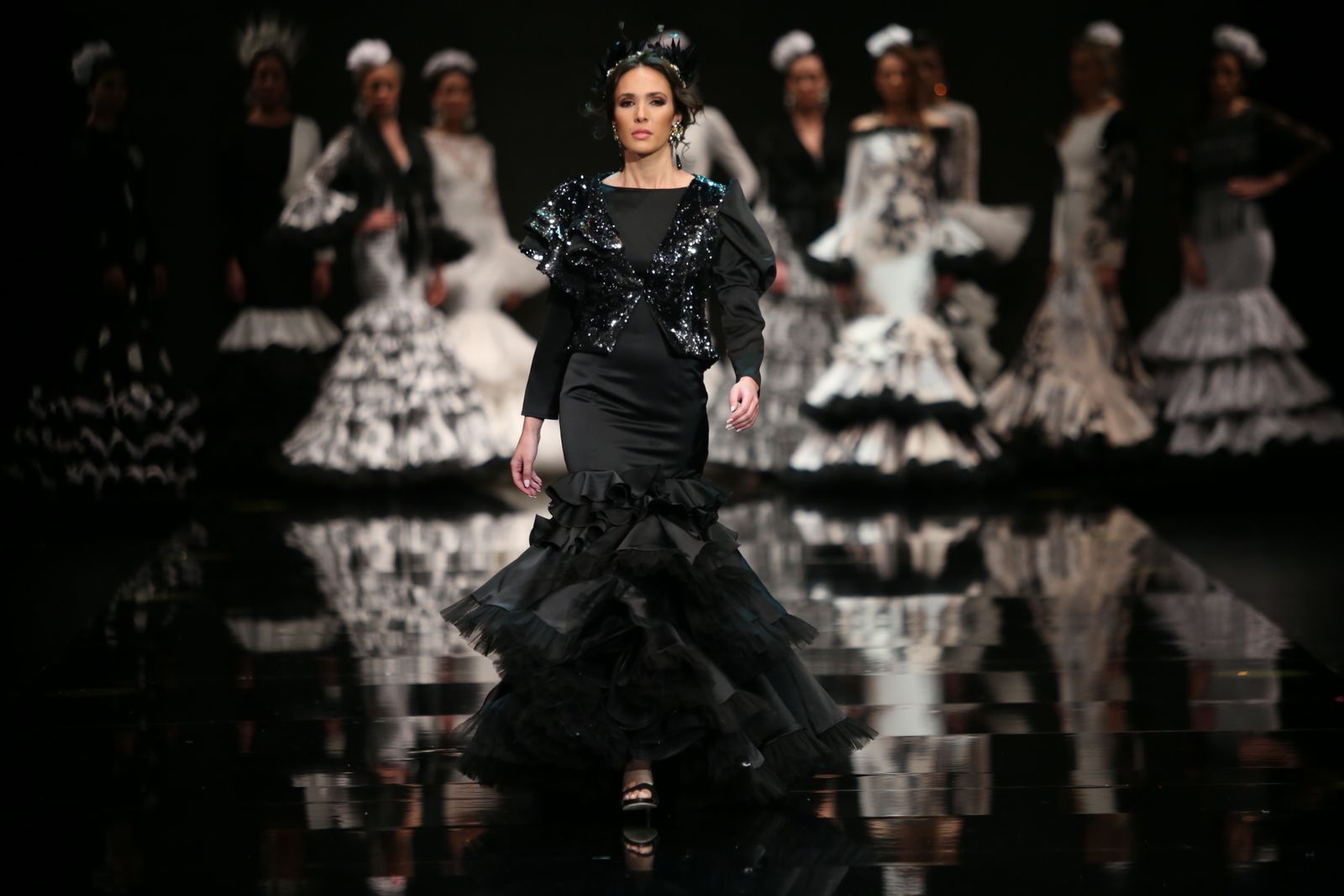 El traje de flamenca negro de 2019, sinónimo de elegancia