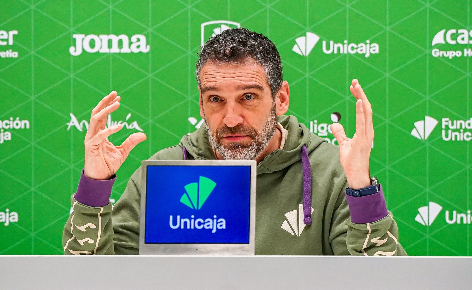 Ibon Navarro, en sala de prensa.