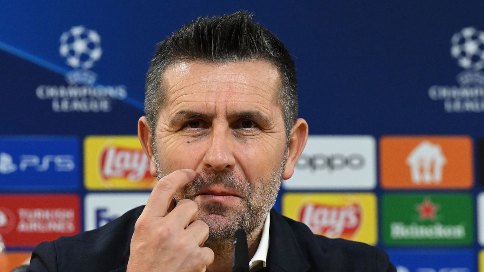 Bjelica, en la previa de un partido de Champions con el Union Berlin