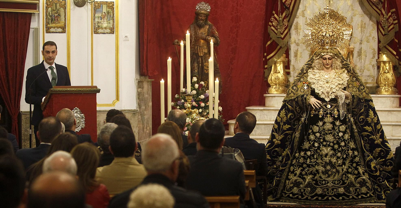Antonio Gallardo pregonó a la Virgen de las Penas