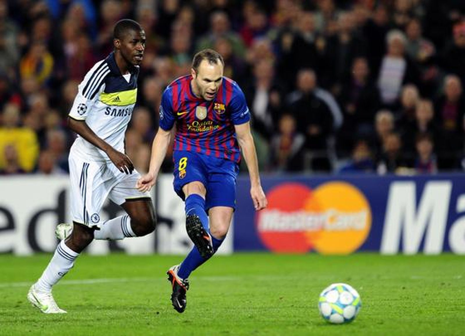 El Barcelona cae eliminado de la 'Champions' en semifinales ante el Chelsea (2-2). / AFP