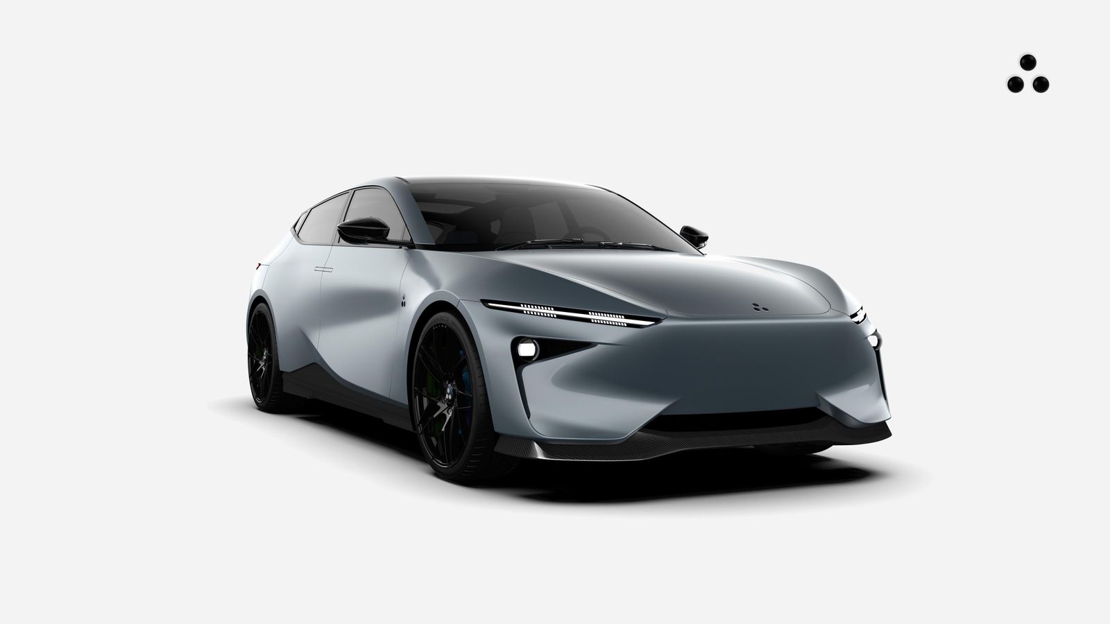 El configurador, por el momento, permite elegir entre cuatro colores para la carrocería, incluyendo este gris de lanzamiento; y dos capacidades de baterías.