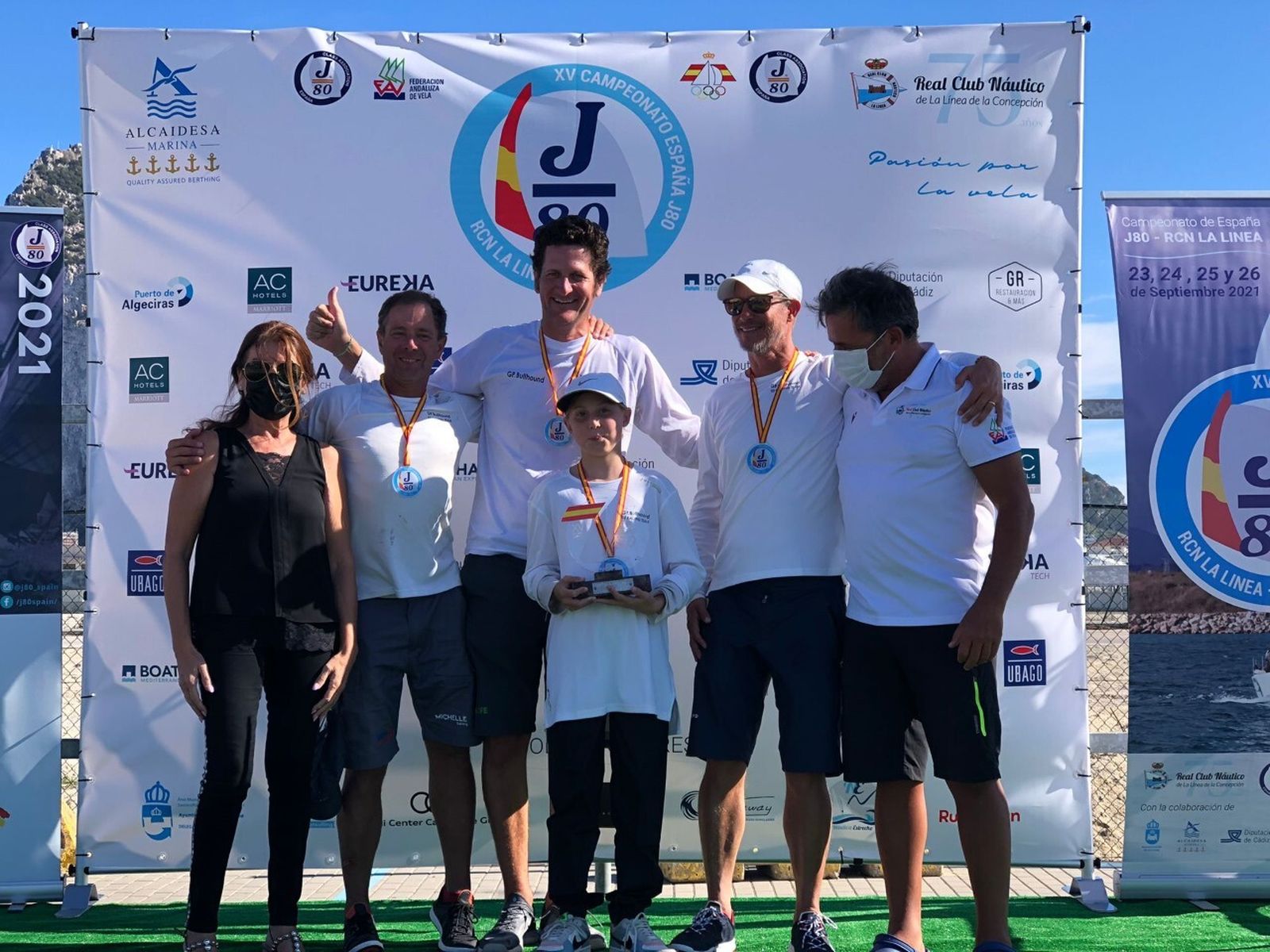 Fotos de la jornada del domingo en el XV Campeonato de España de J80 en La Línea