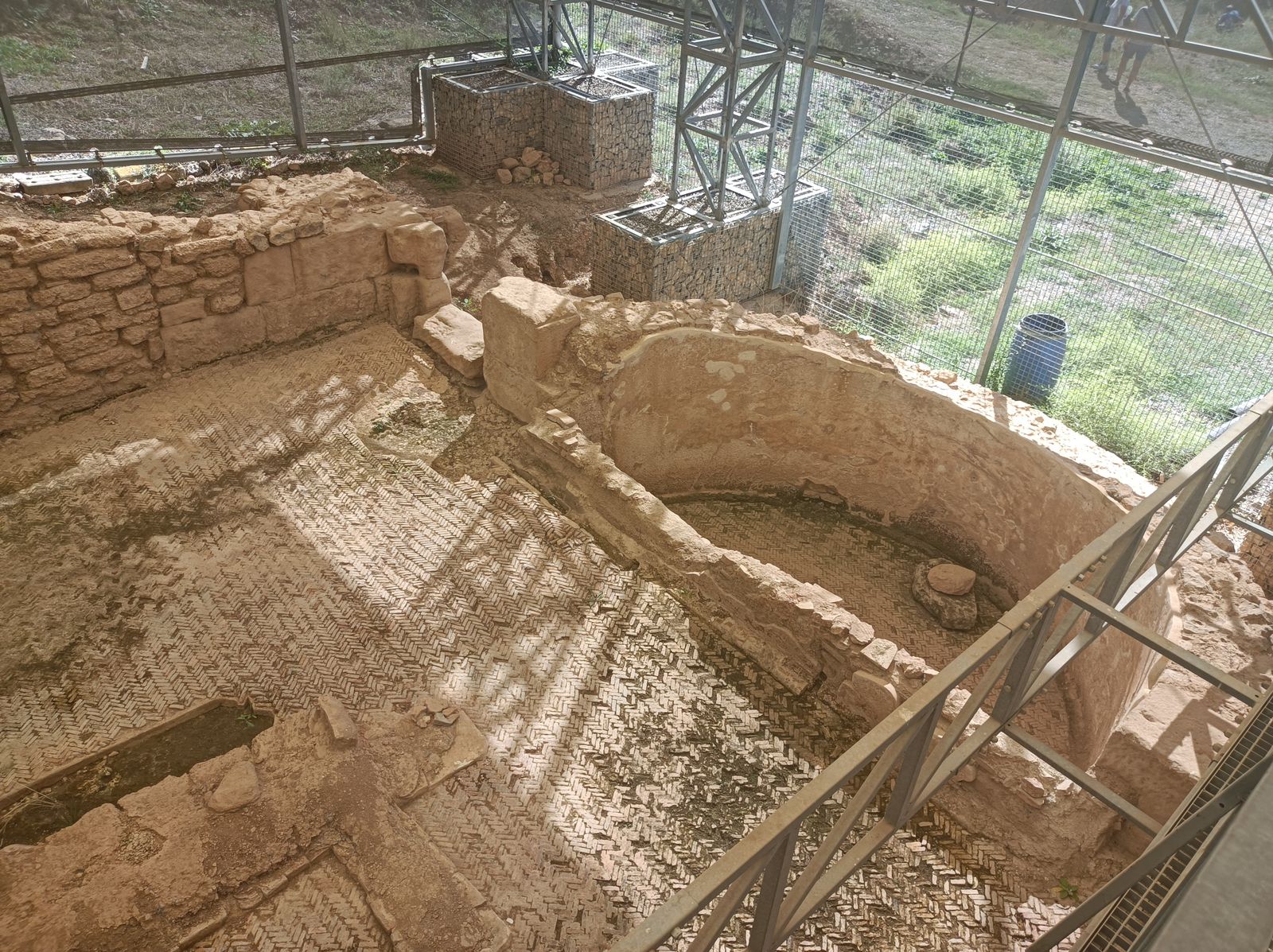 Termas romanas en las ruinas de Labitolosa.