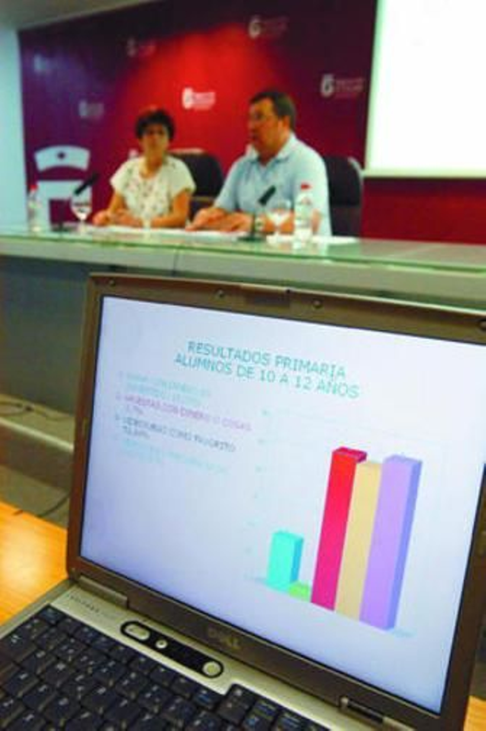 Rodríguez y Suárez durante la presentación de la memoria.