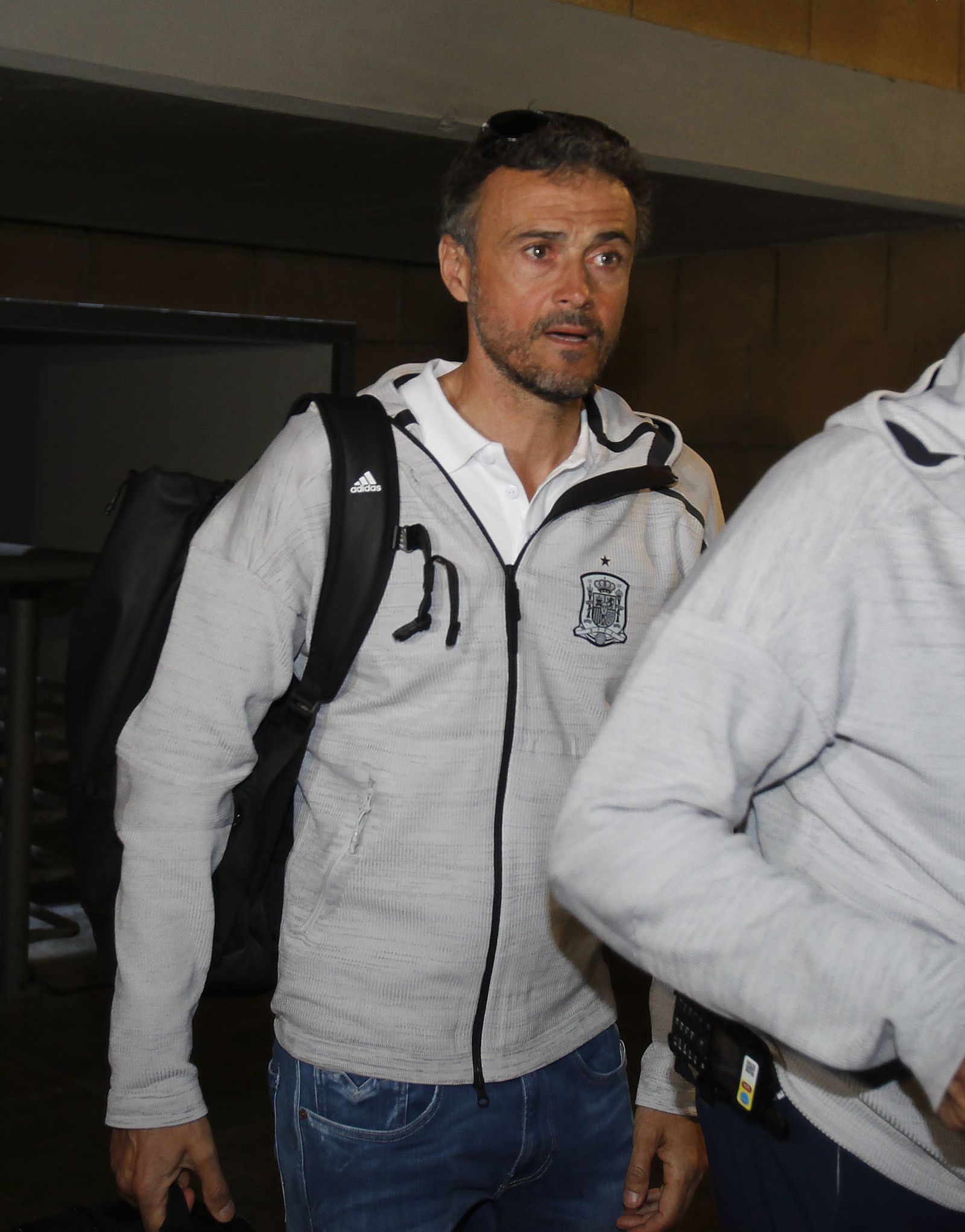 Imágenes de la llegada de la selección española a Sevilla