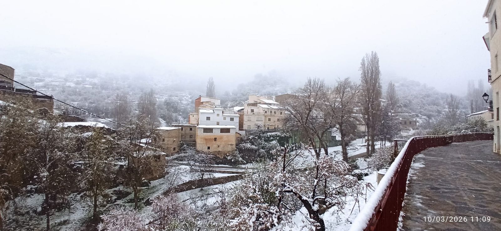 La nieve ha cubierto Bacares este 10 de marzo
