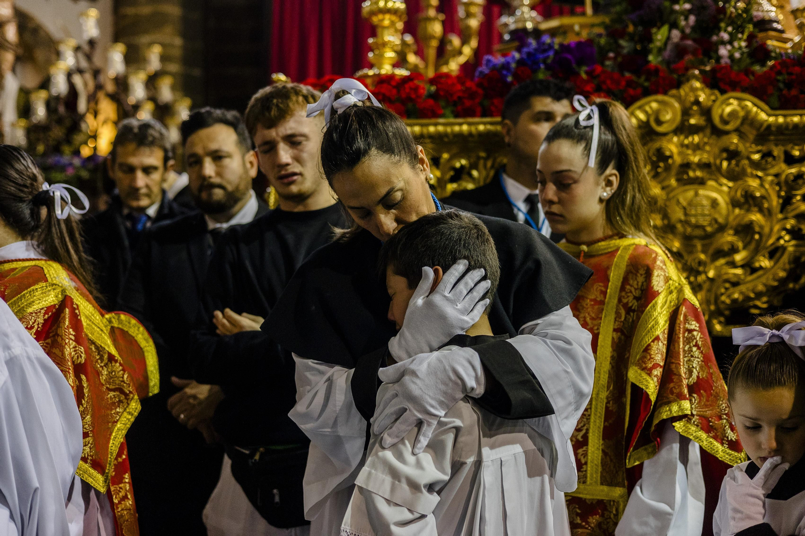 Las imágenes de la cofradía de Las Aguas este Miércoles Santo en la Semana Santa de Cádiz de 2024