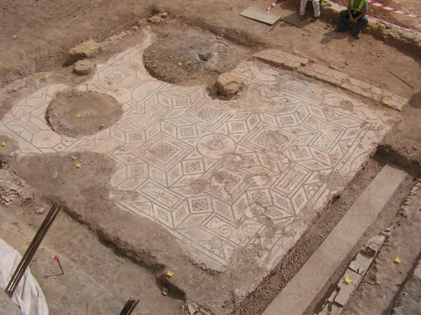 Restos arqueológicos de la Casa de la Columna.

Foto: Diario de Sevilla