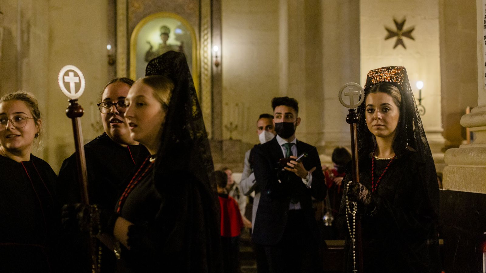 Las imágenes de la cofradía del Perdón en la Semana Santa de Chiclana 2022