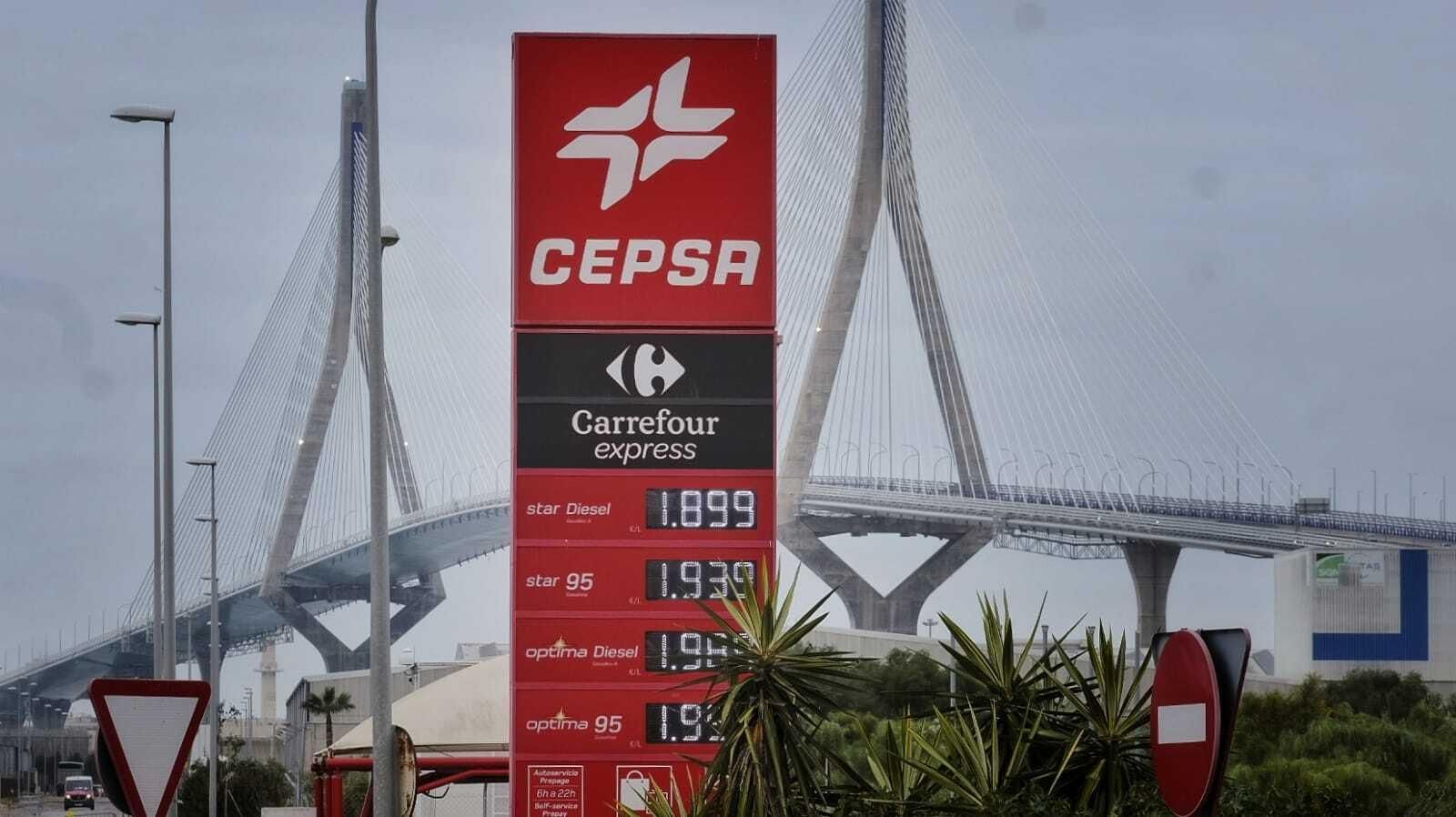 Los precios de este viernes 11 de marzo de una gasolinera de la ciudad.