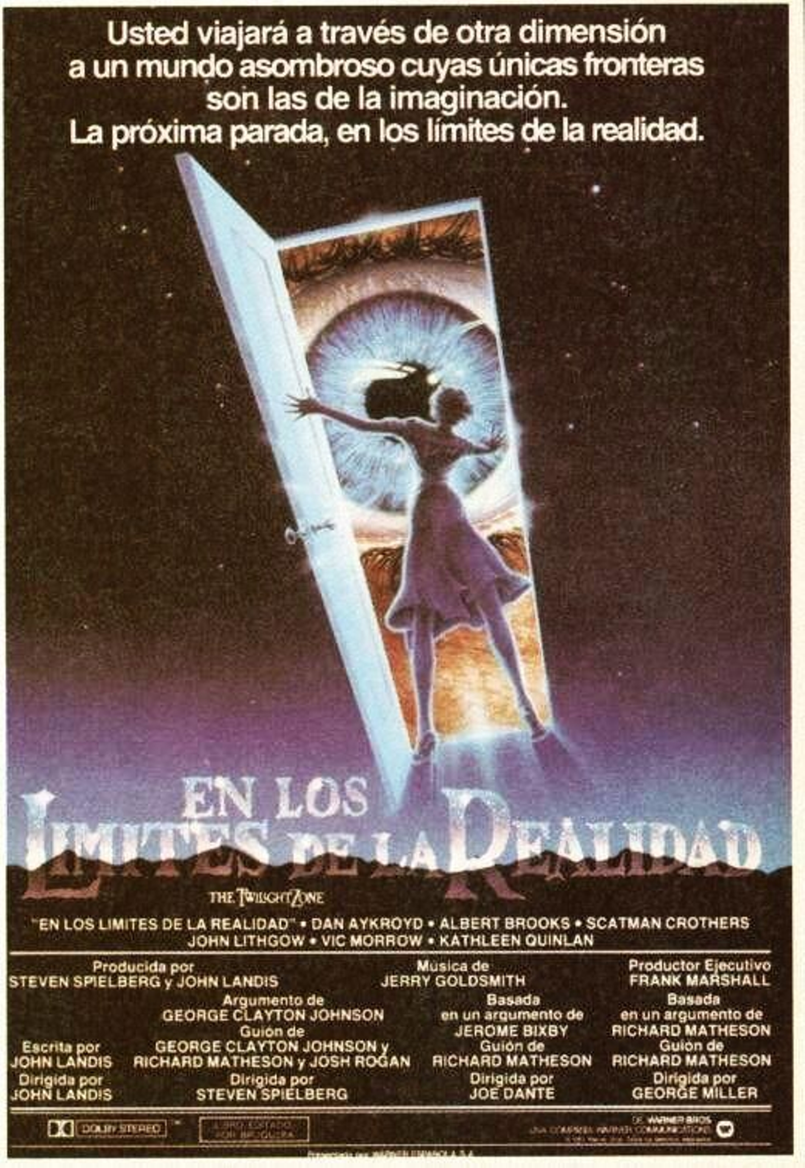 Cartelera de 'En los límites de la realidad'.