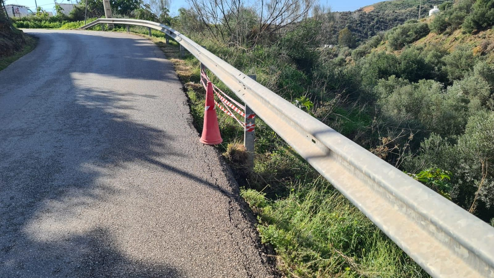 Zona en la que se van a hacer las obras en Cortijo Blanco, en Rincón de la Victoria