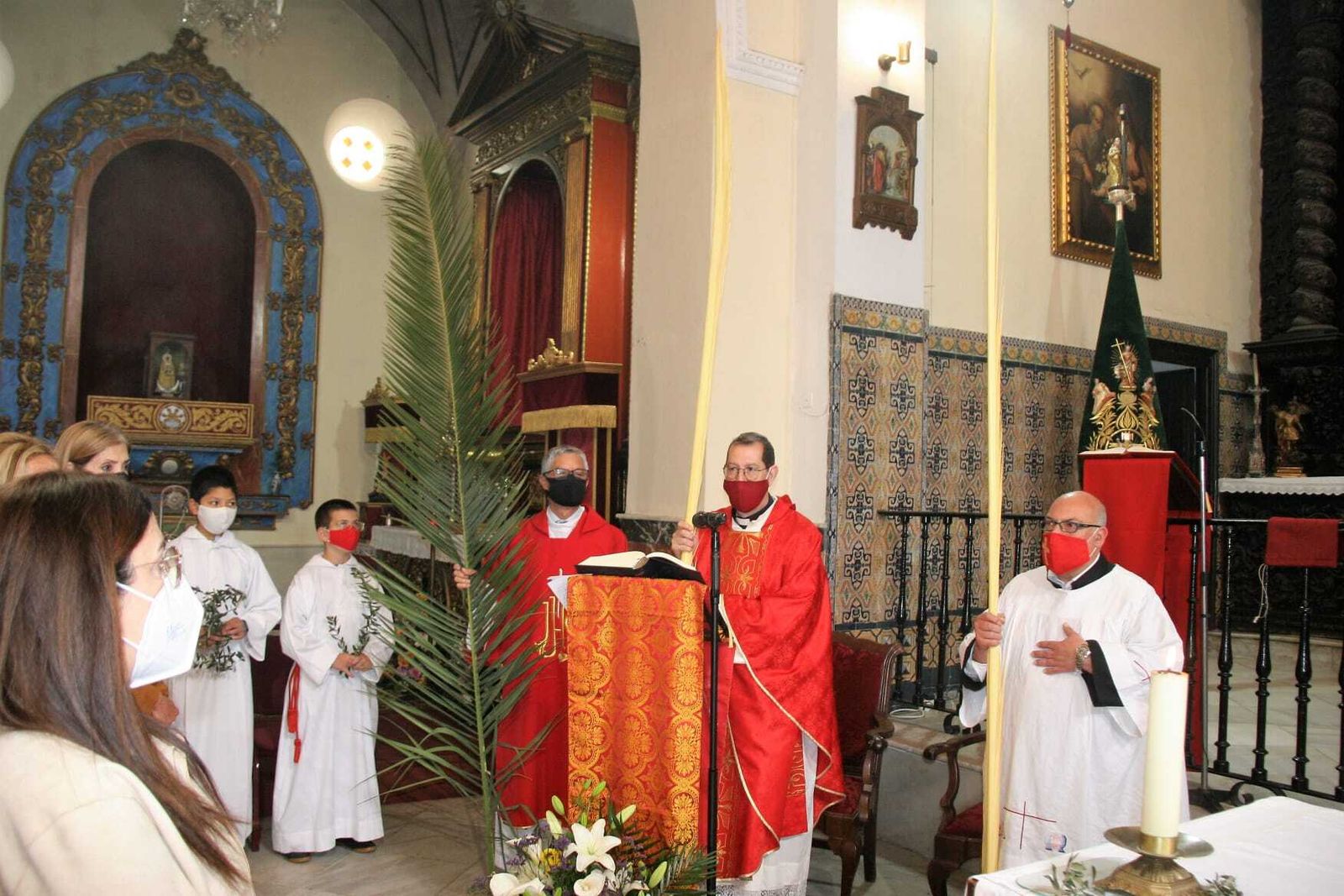 Un momento de la eucaristía.