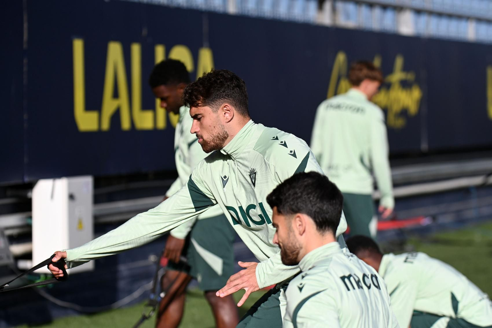 Un entrenamiento del Cádiz.