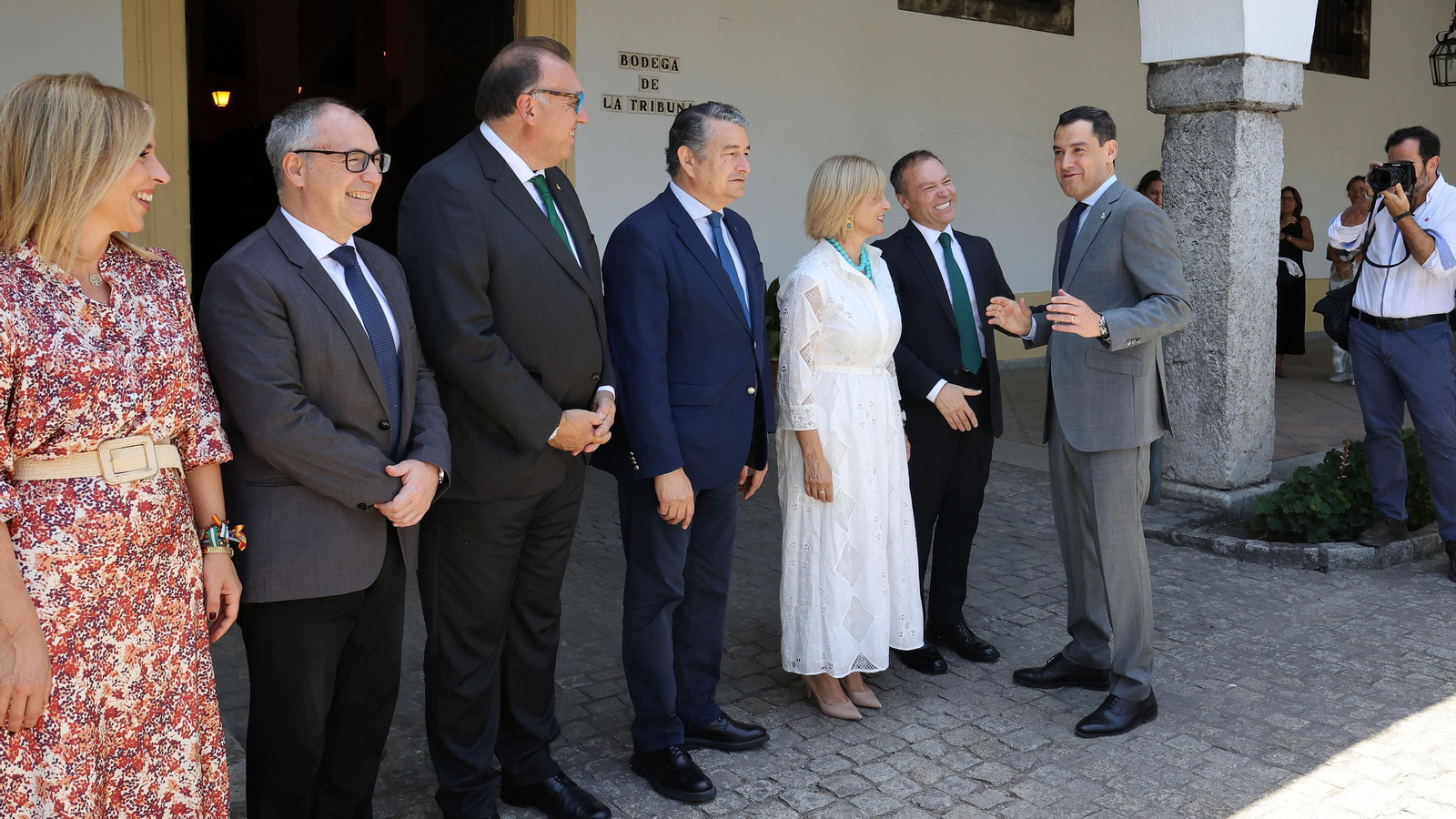 Juanma Moreno en la celebración del 150 aniversario de Fundador