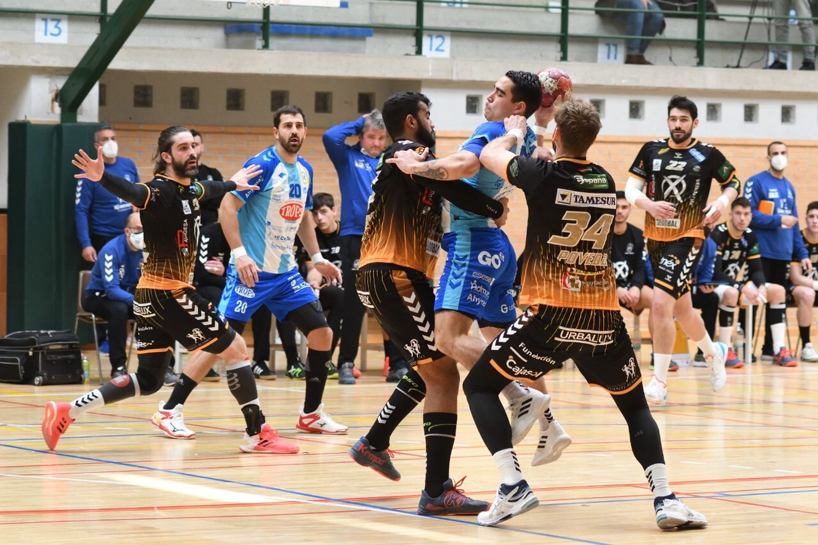 Instante de un partido del Trops Málaga.