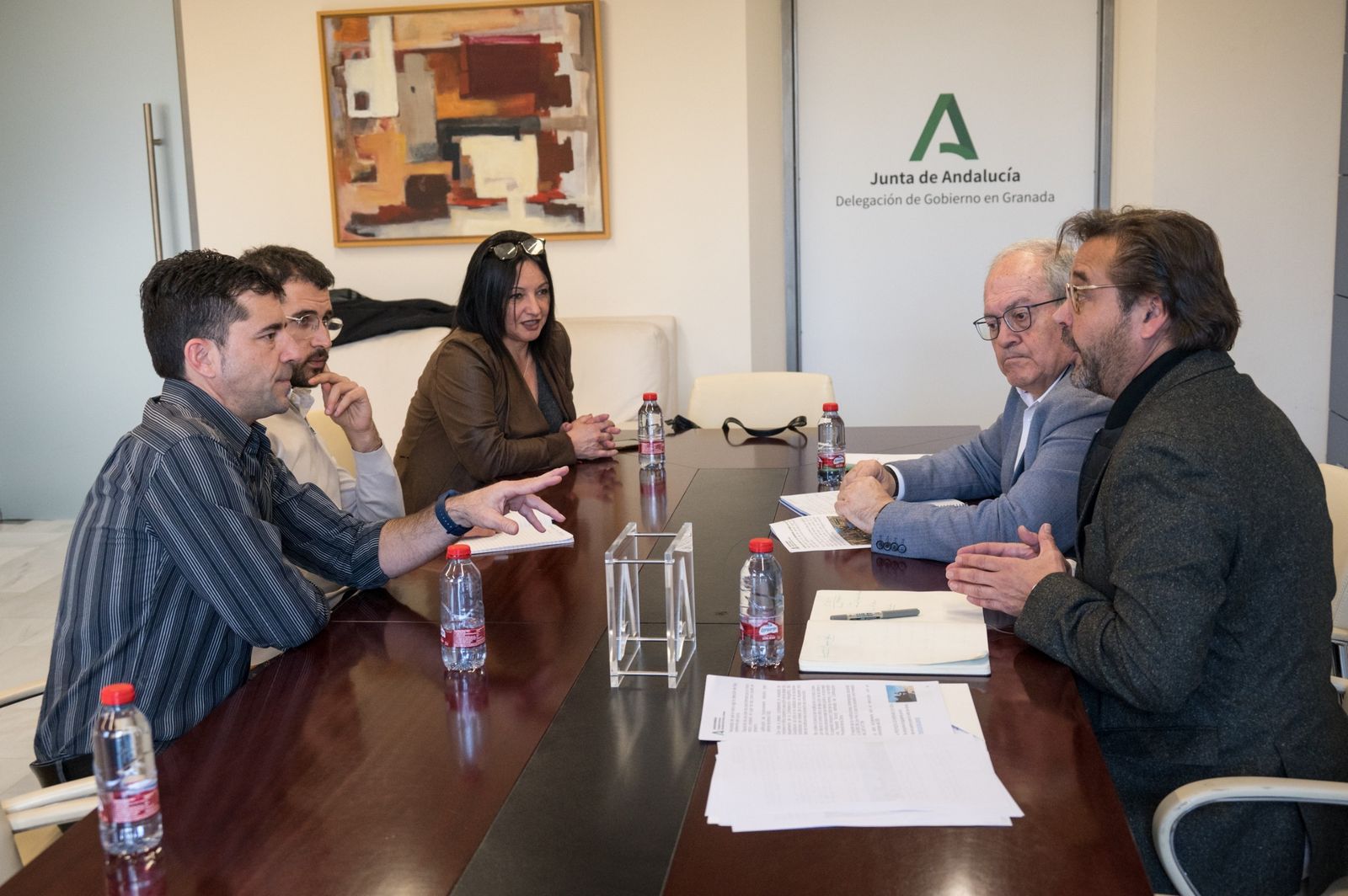 Imagen de la reunión entre la Junta de Andalucía y el sindicato CCOO