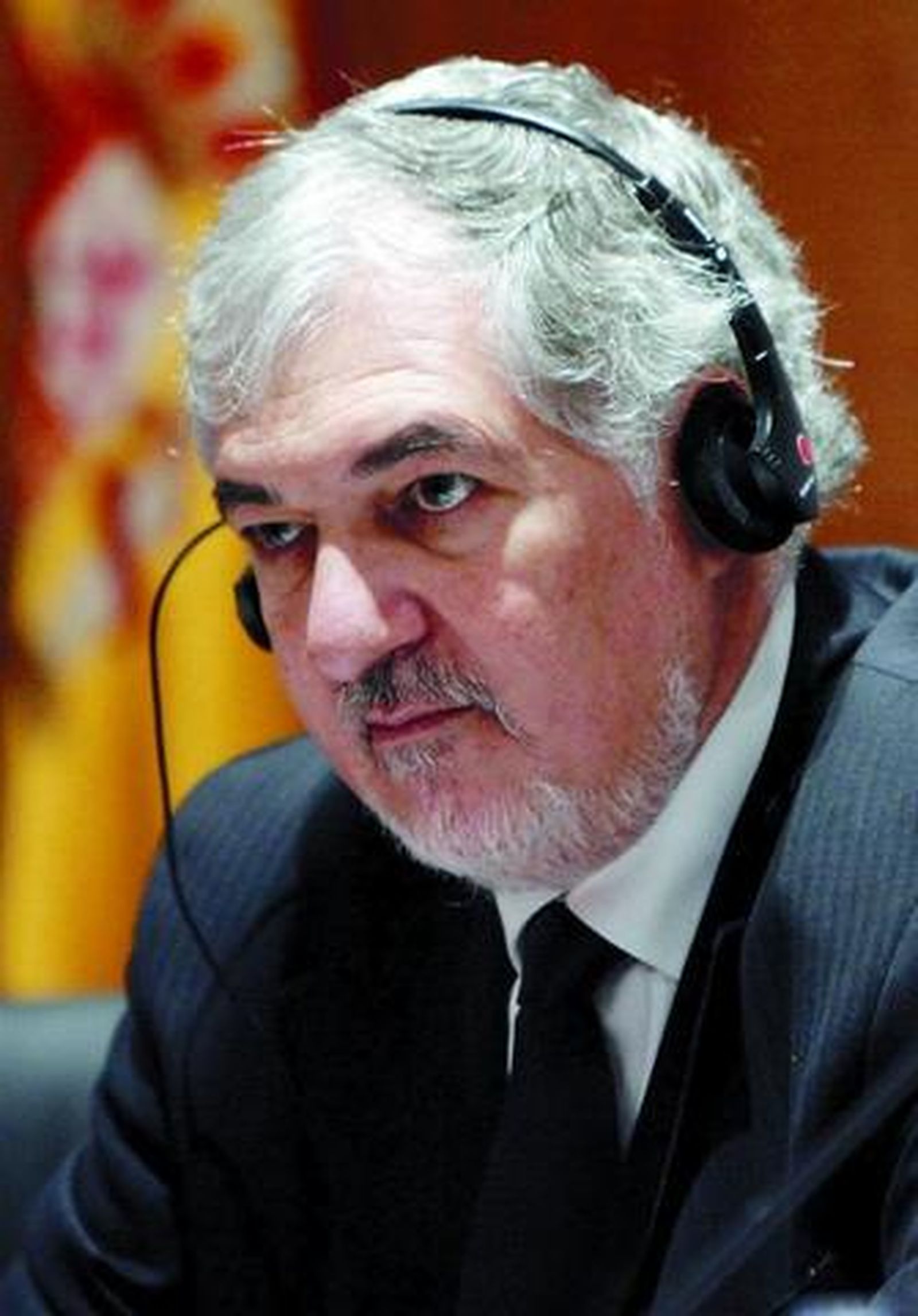 Conde Pumpido, ayer en una entrevista.