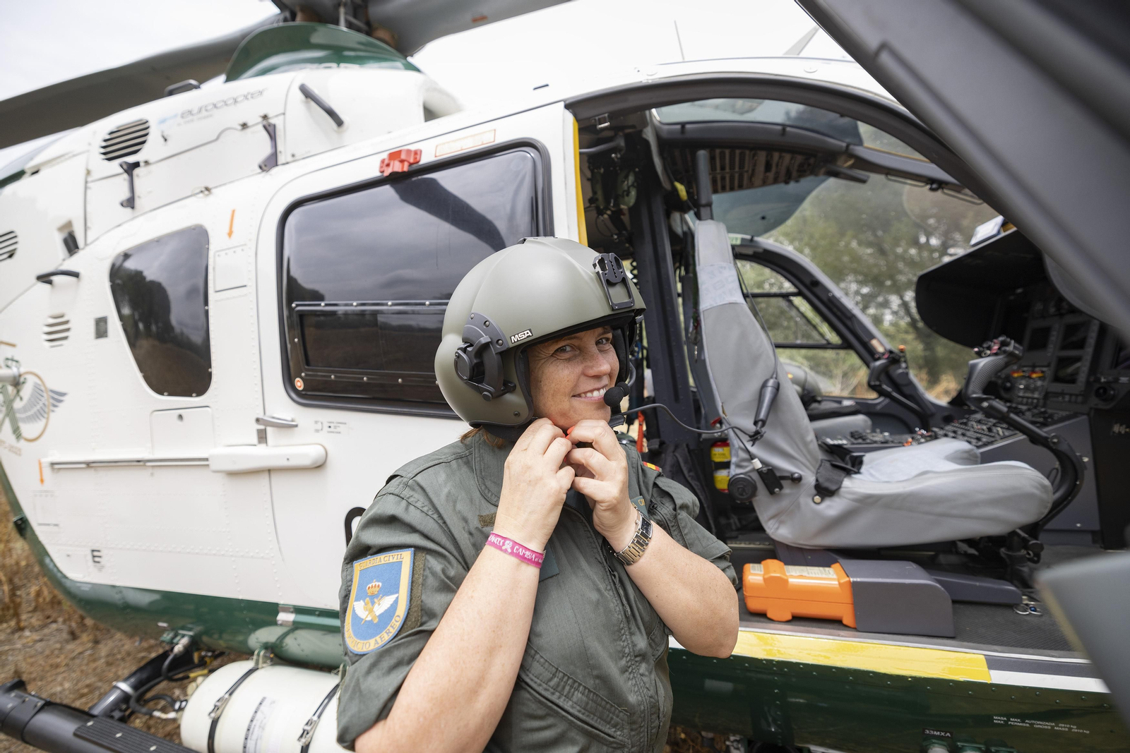 Las impresionantes fotos del camino del Rocío, desde el helicóptero de la Guardia Civil