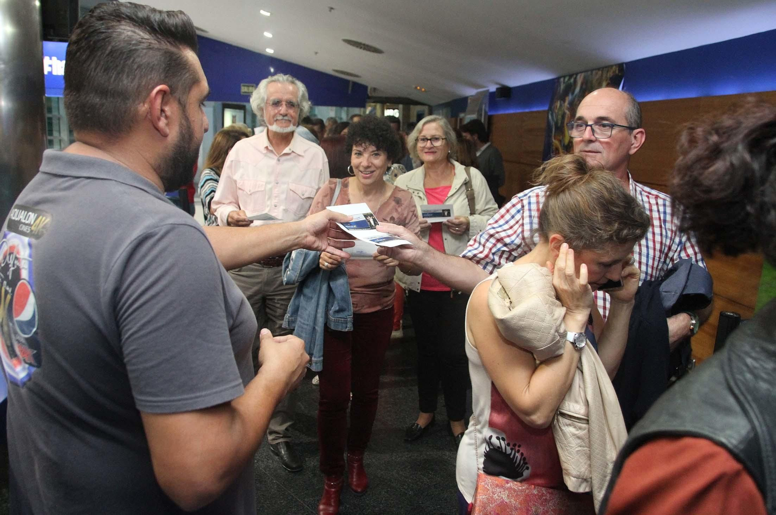 Imágenes de la proyección de la película Bernarda en CineBox Aqualon