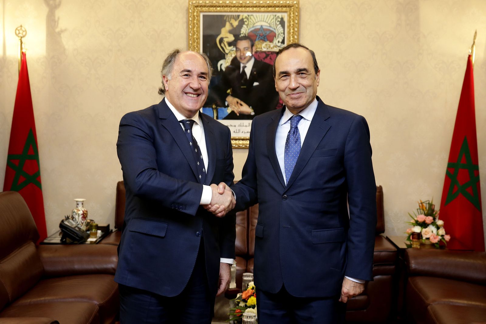 José Ignacio Landaluce y Habib El Malki, en Rabat.