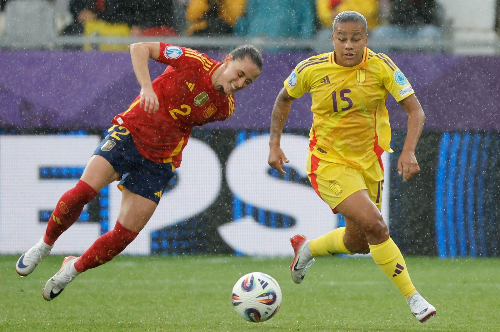 Las fotos de la goleada de España sobre Bélgica en la Eurocopa femenina