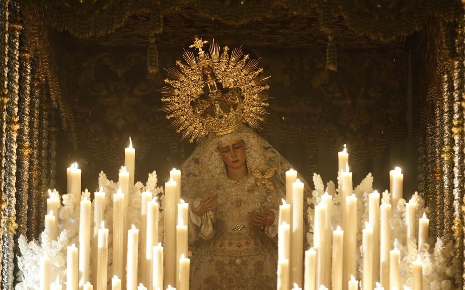 La Virgen de las Angustias durante la Madrugada de 2022