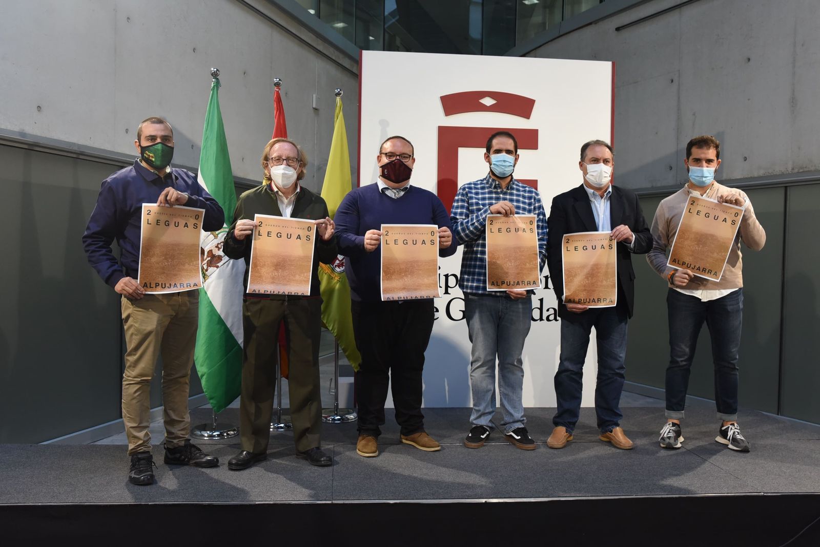 Momento de la presentación de la prueba de las '20 leguas de la Alpujarra'.