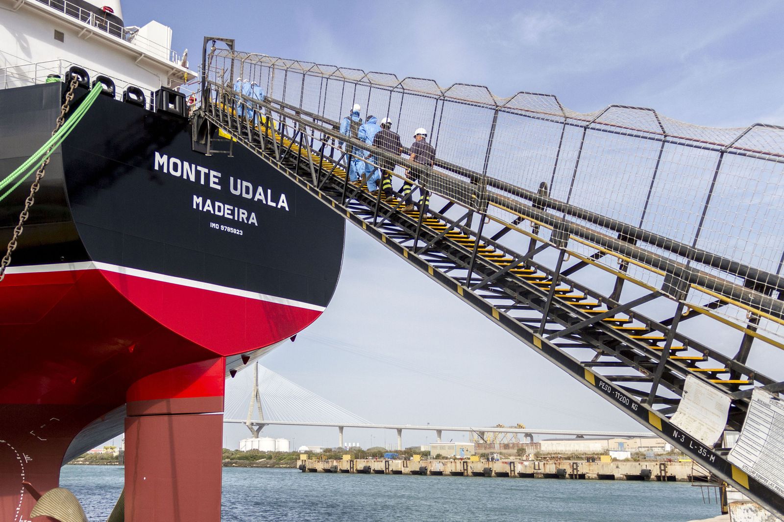 Imagen de archivo del 'Monte Udala', en su última fase de construcción.