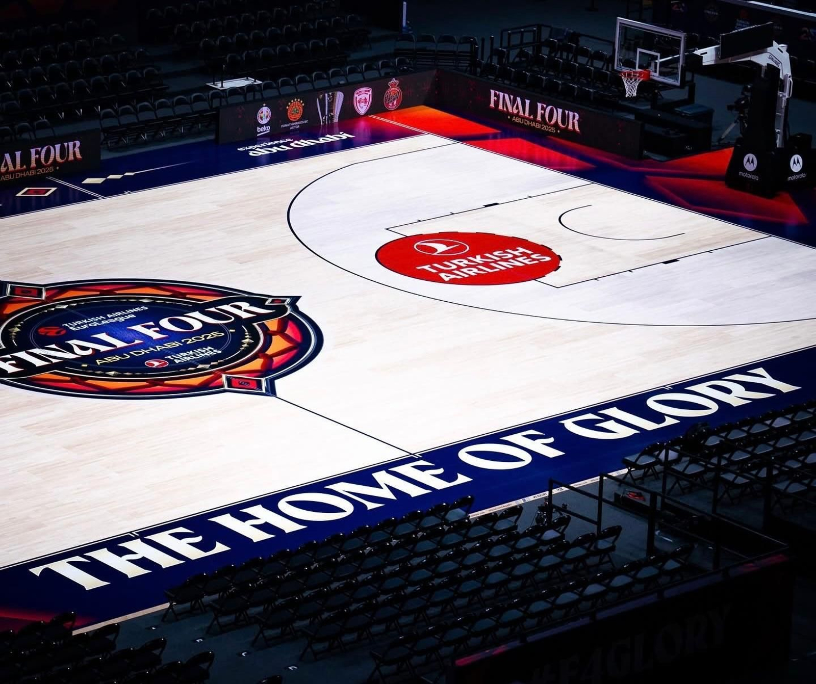 Vista del Etihad Arena, sede de la Final Four. Vista del Etihad Arena, sede de la Final Four.