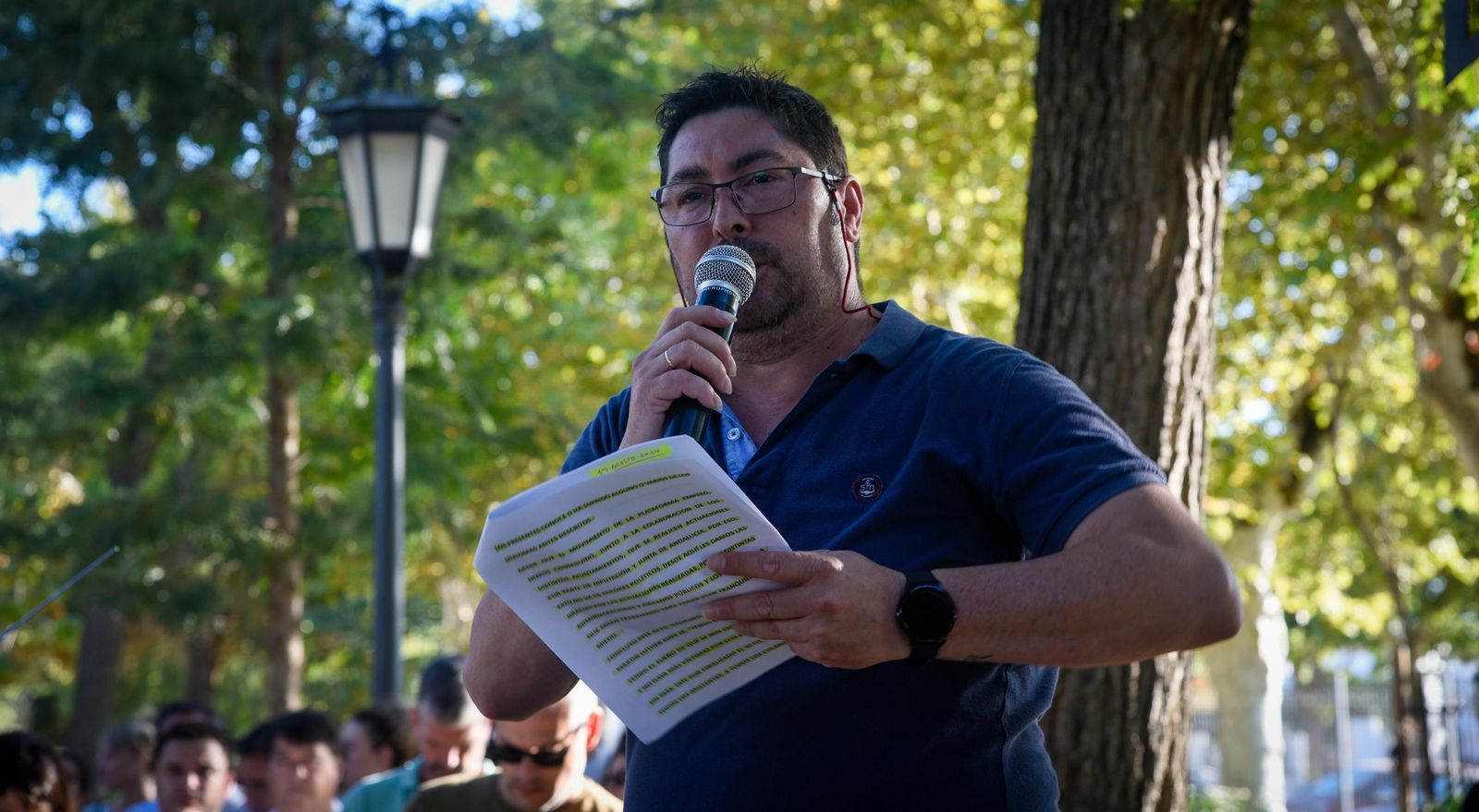 Concentración de protesta de la plataforma contra el mosquito del virus del Nilo