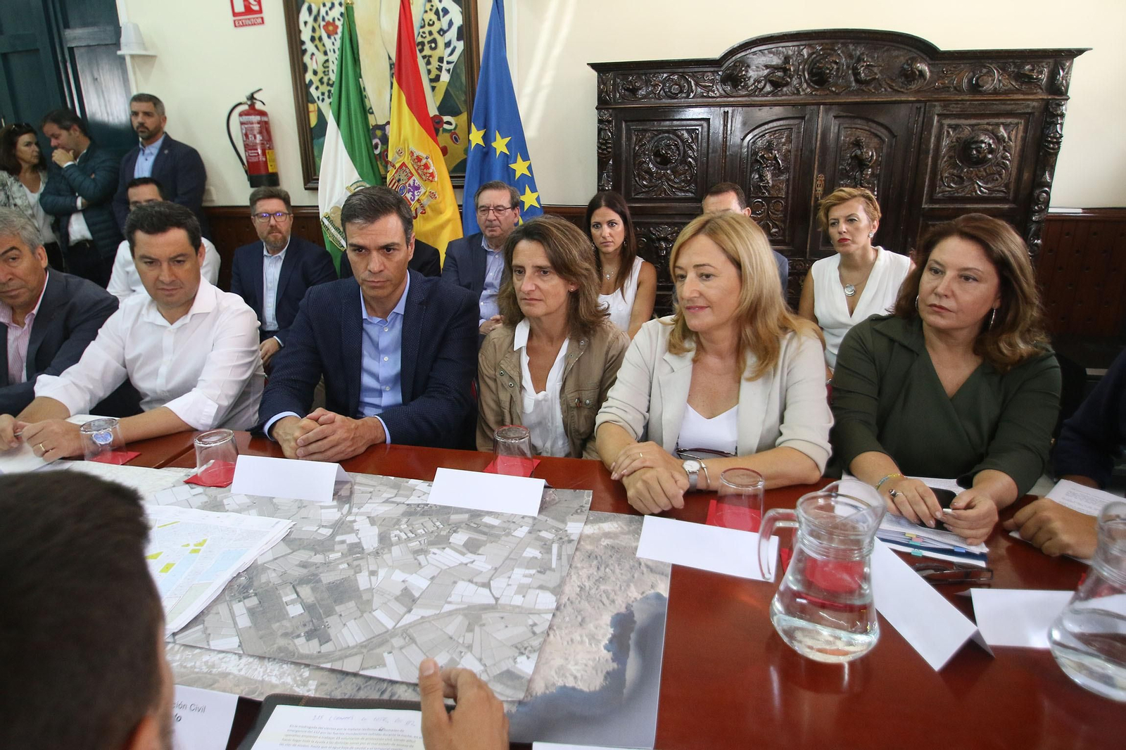 La última visita de Pedro Sánchez tuvo lugar en Níjar por la DANA