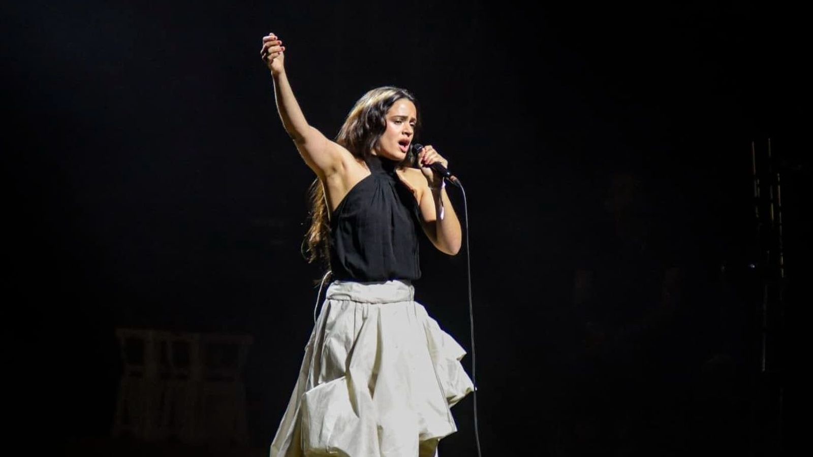 La cantante Rosalía durante un concierto