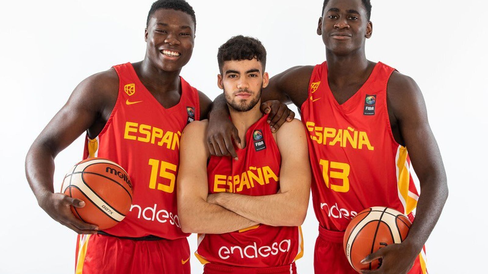 Golden Dike, Jorge Mejías y Usman Garuba.