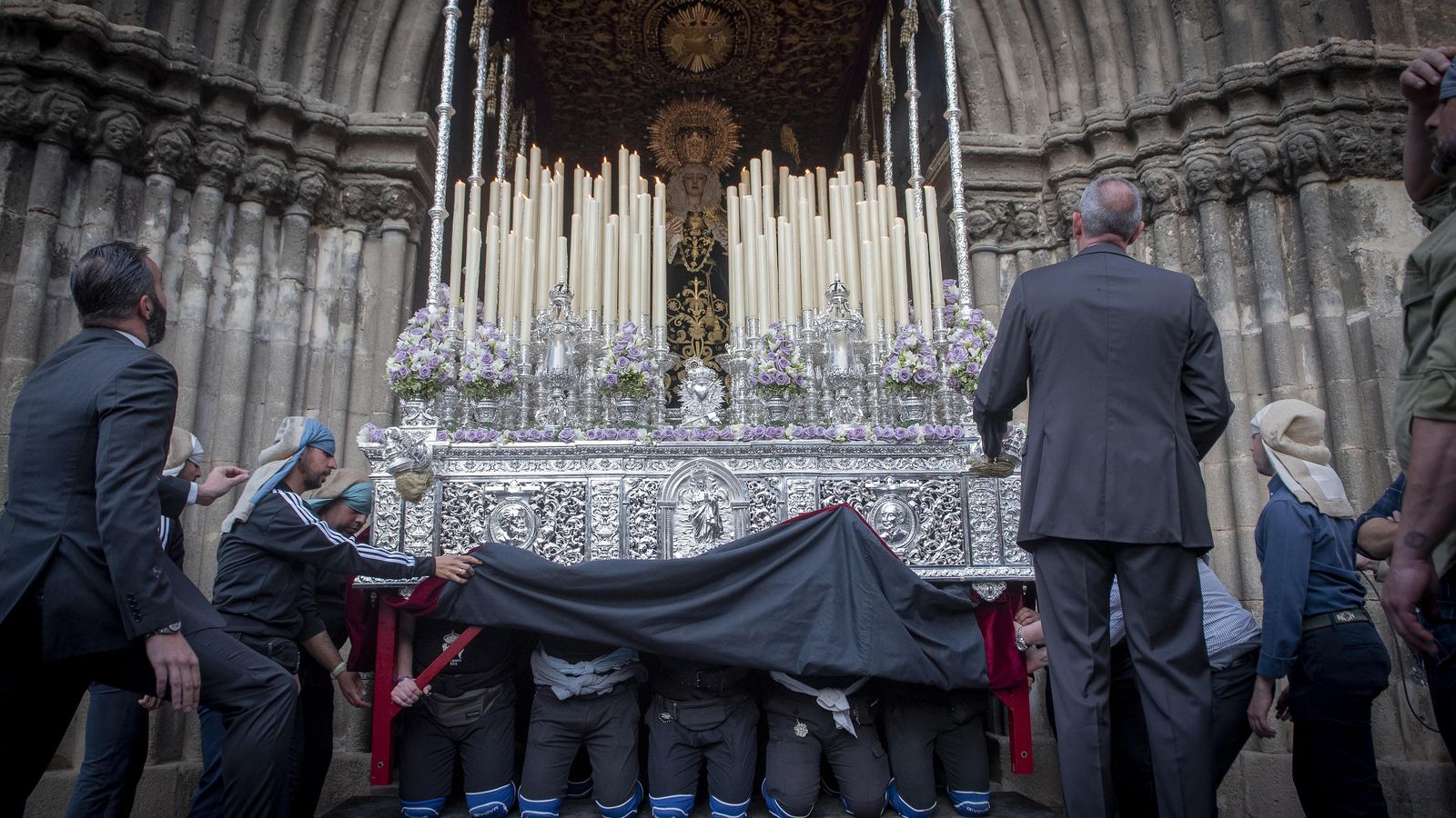 Una imagen de la hermandad de Los Javieres.