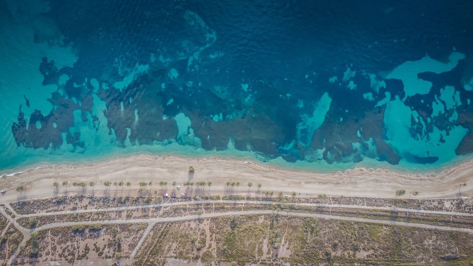 La costa en Roquetas de Mar