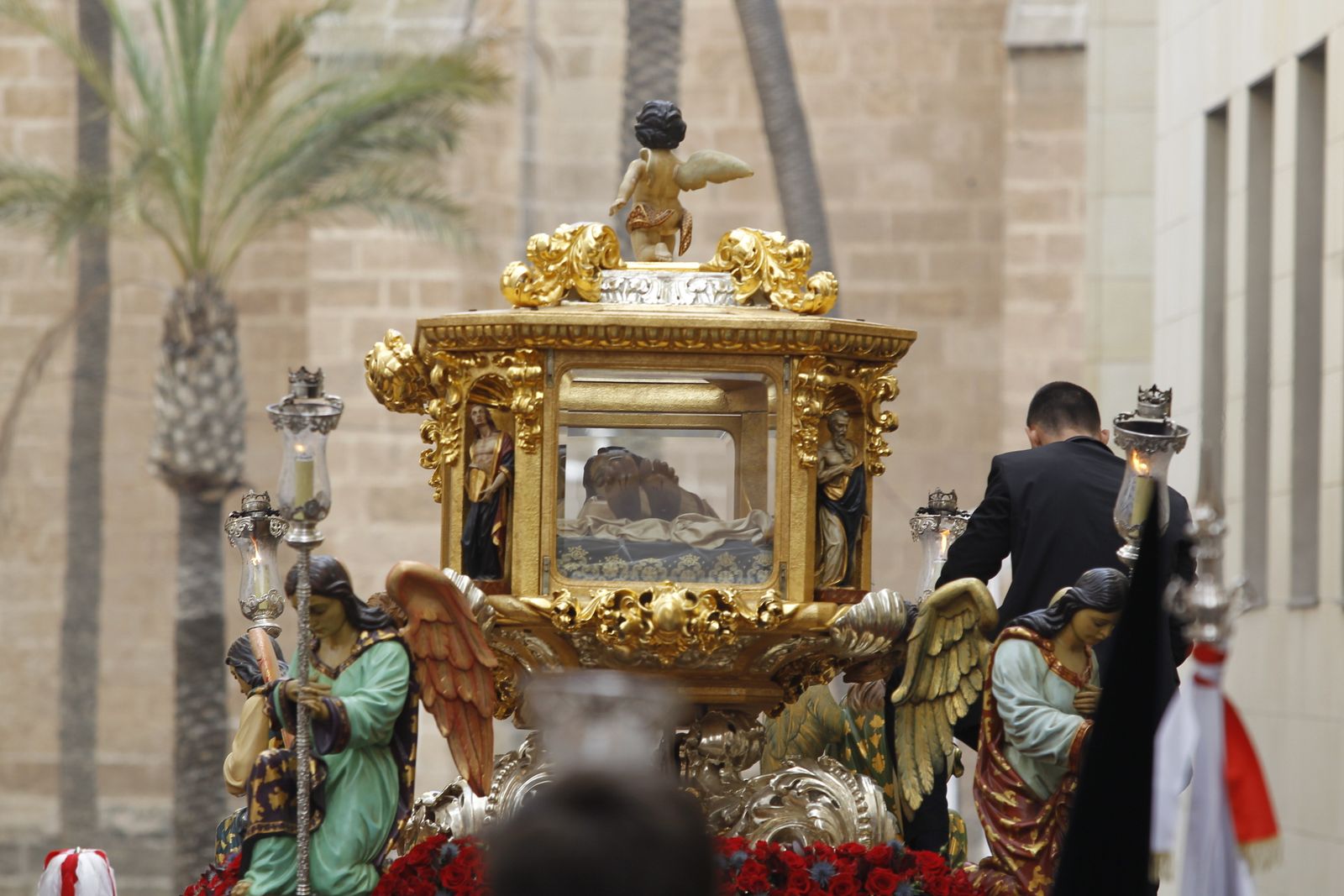 Imágenes de la Procesión del Entierro, Viernes Santo. Semana Santa Almería 2019
