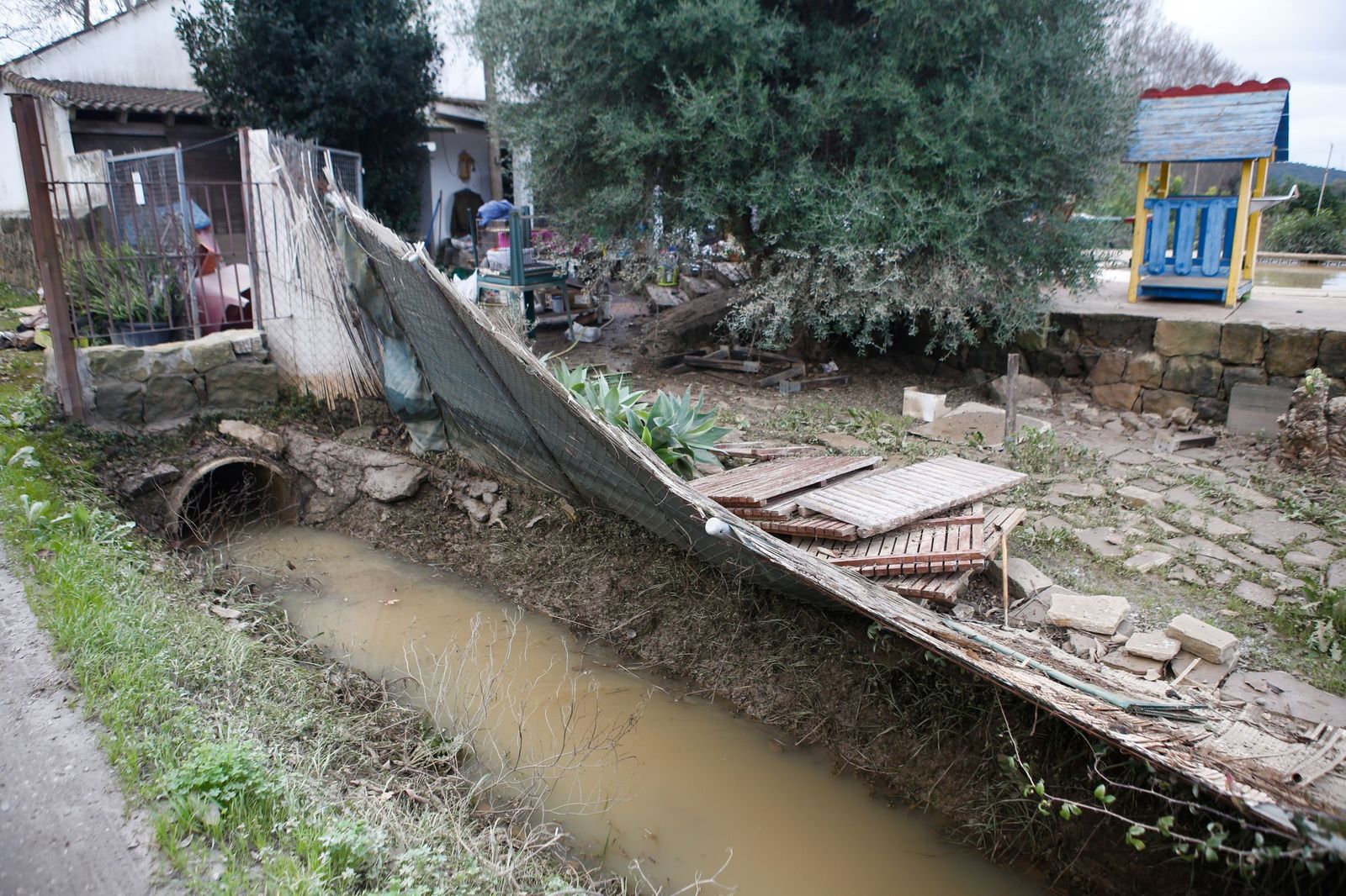 Fotos de las consecuencias de la borrasca Francis en Tesorillo y Jimena