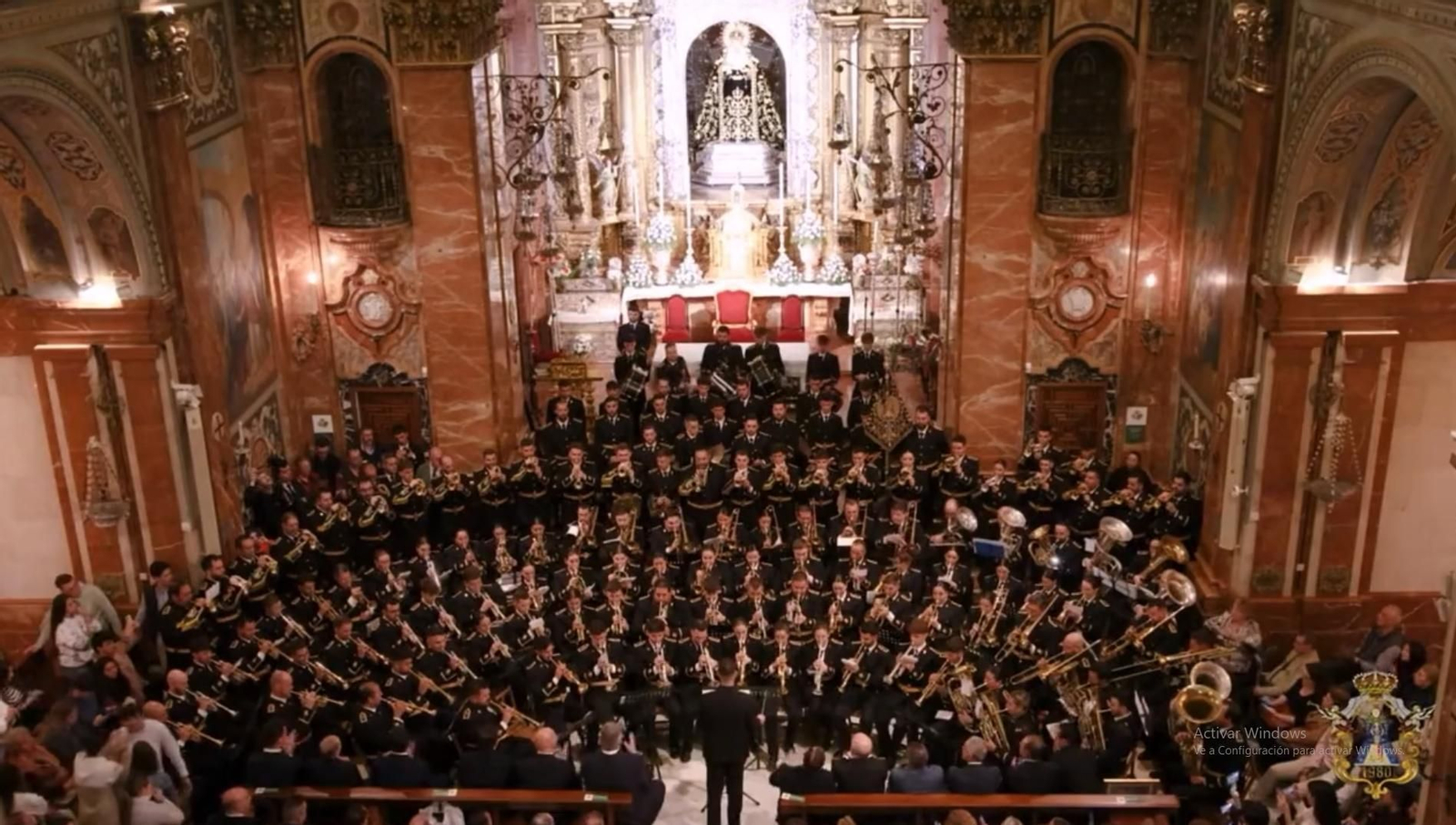 Virgen de los Reyes en el concierto en la Macarena