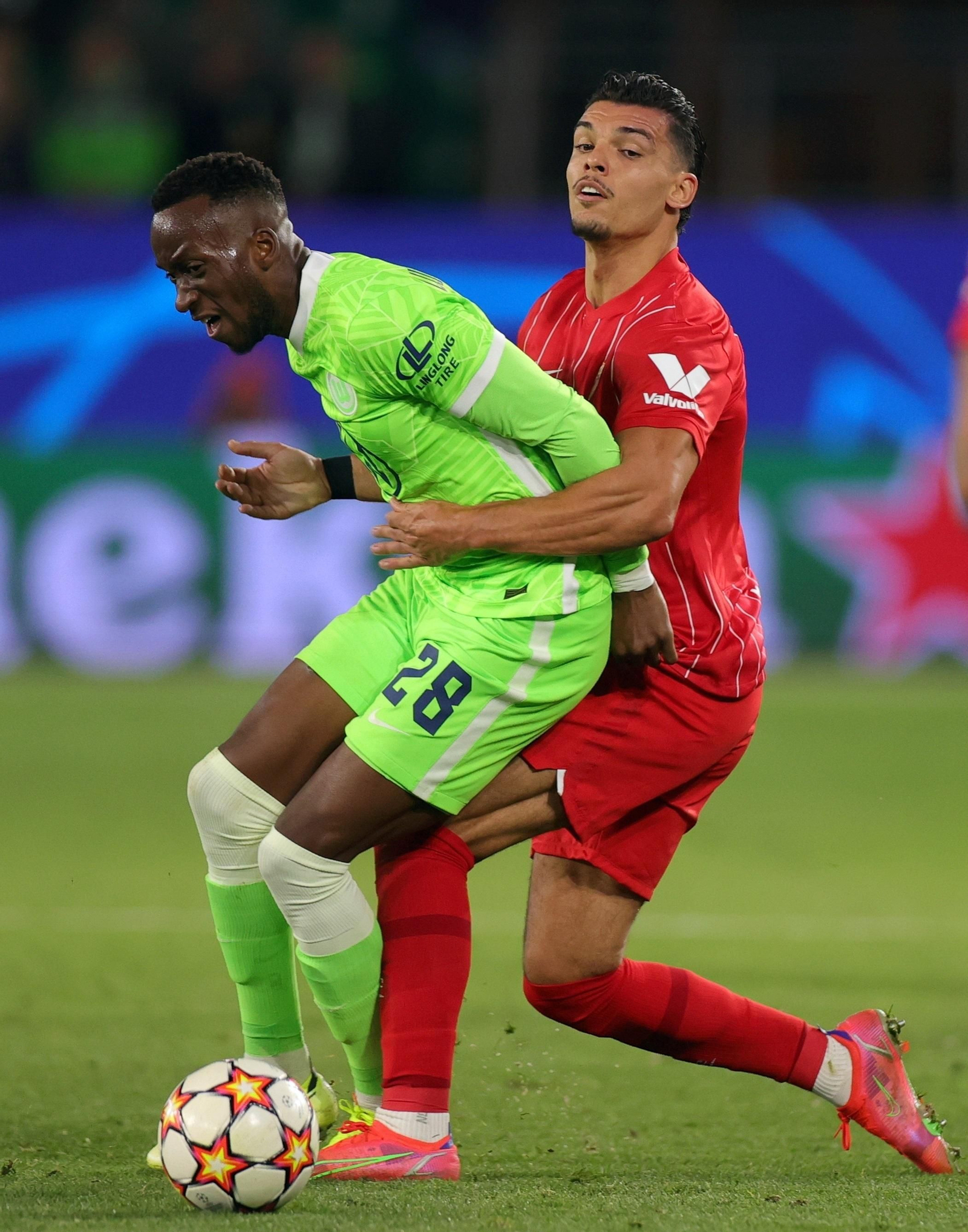 Las imágenes del Wolfsburgo-Sevilla