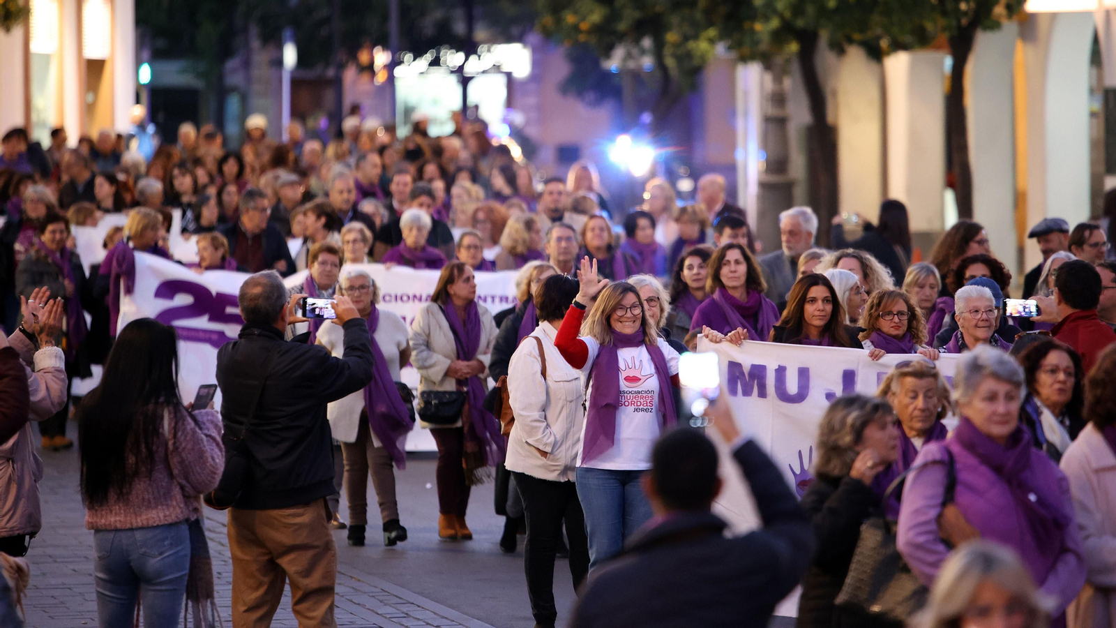 Manifestación en Jerez contra las Violencias Machistas