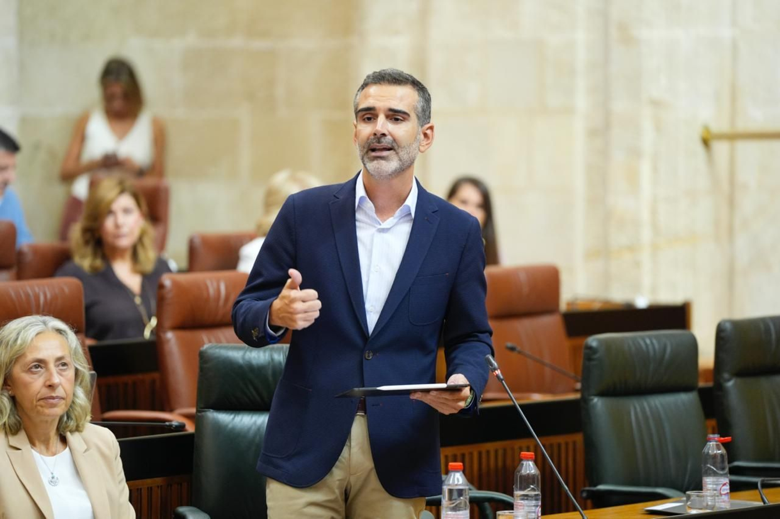 Fernández-Pacheco en el Parlamento de Andalucía.