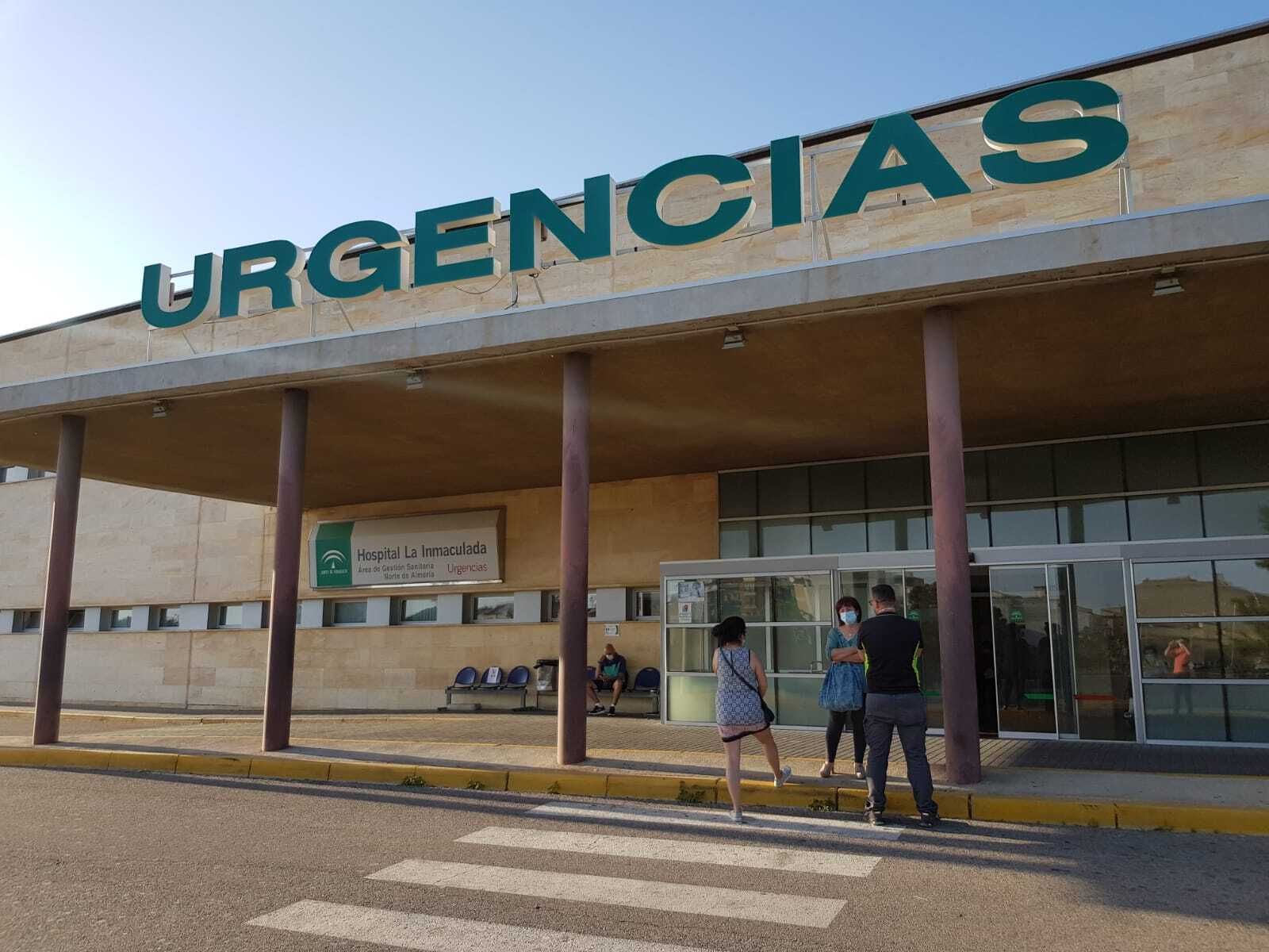 Urgencias del Hospital de la Inmaculada, en Huércal-Overa.