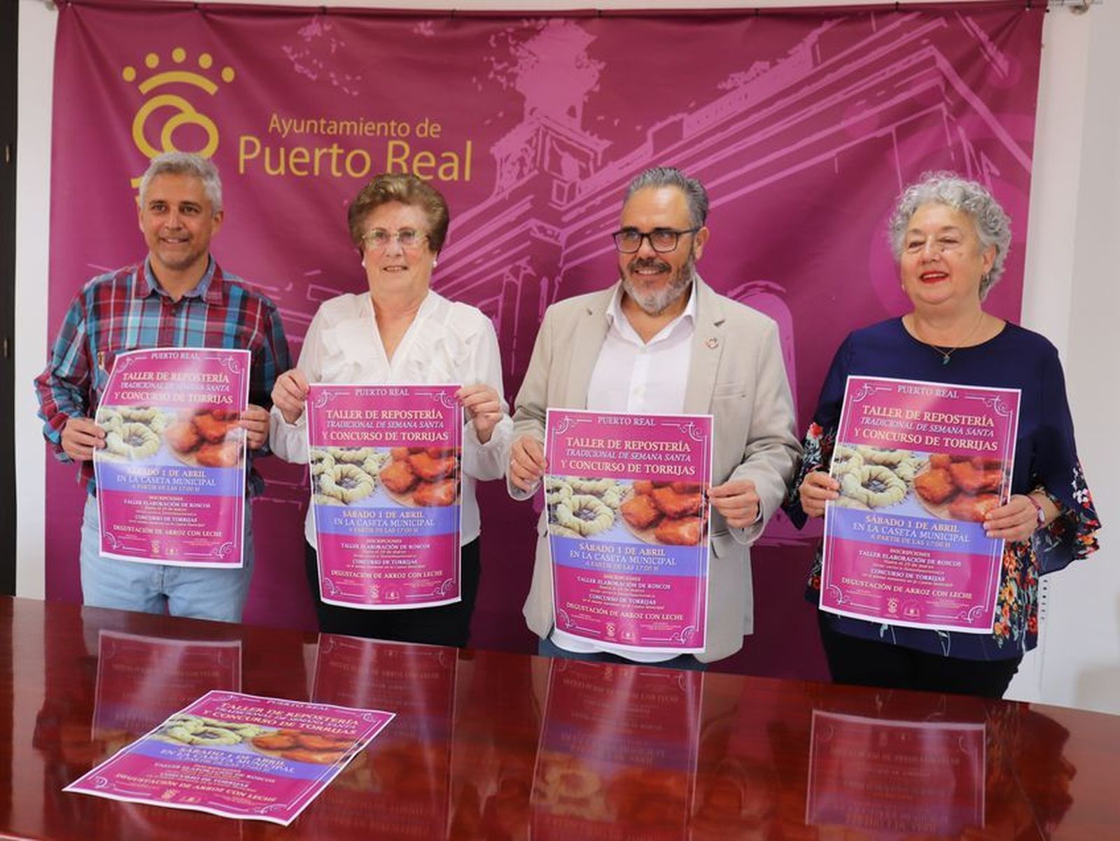 Joaquín Tomás,  Antonia Moreno, Pedro Olmedo y Milagros Cuenca.