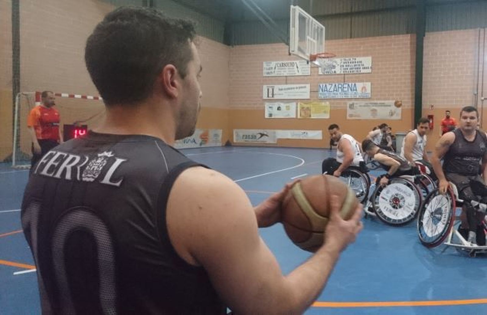 Una imagen del partido disputado en 2019 en la visita del Ferrol al BSR Vistazul.