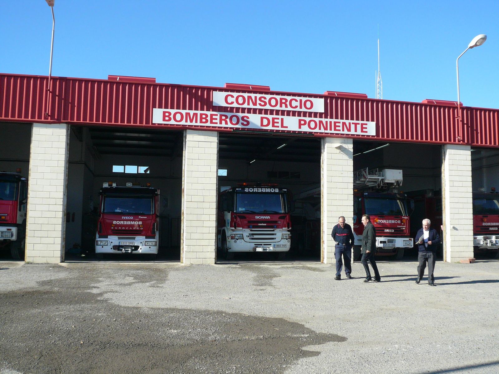 Vista parcial de las instalaciones del Consorcio de Bomberos del Poniente almeriense.