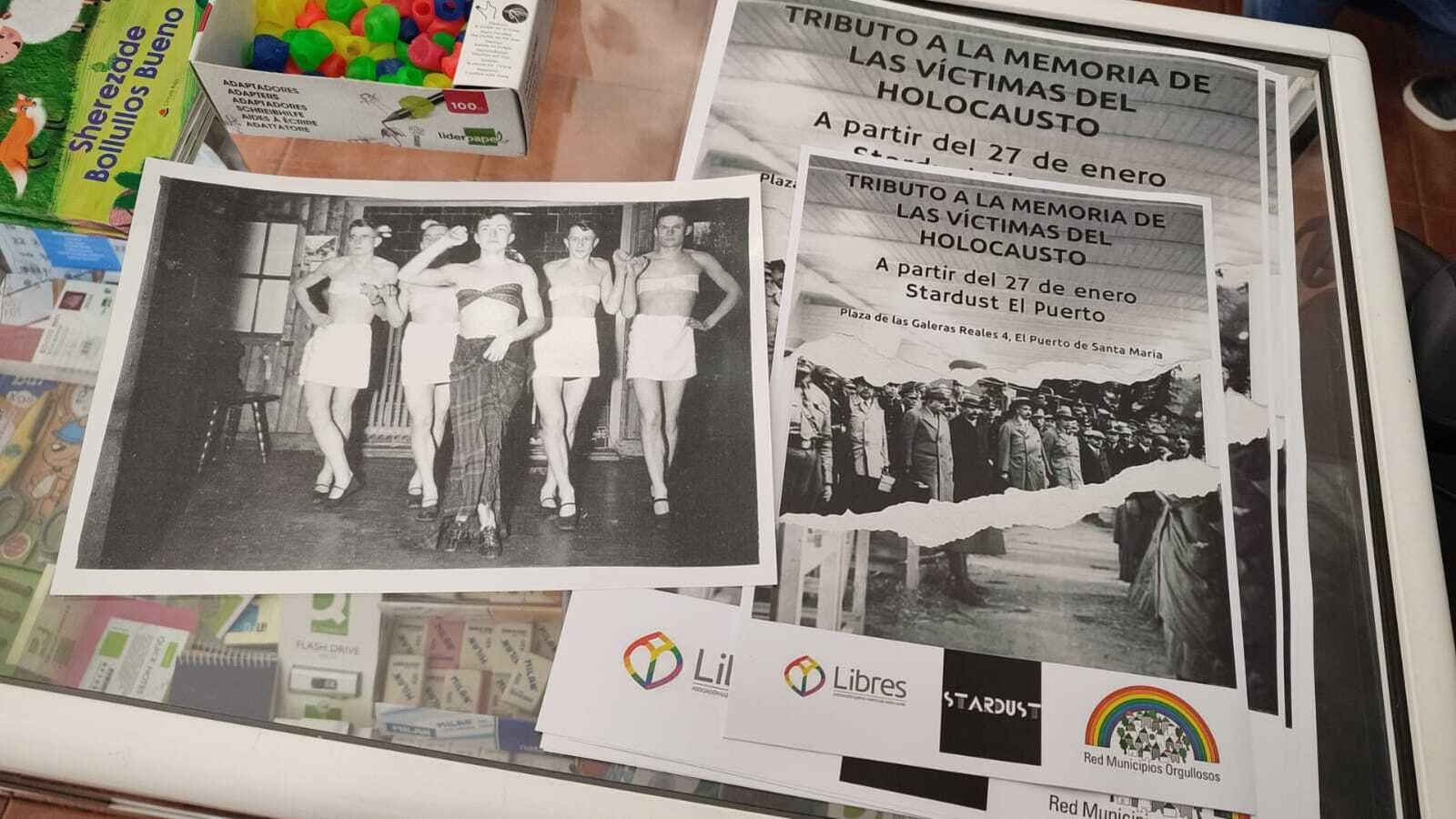 Una de las fotografías instaladas en la exposición.