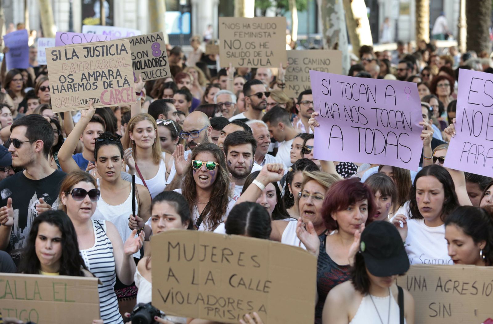 Manifestación contra los delitos sexuales en Sevilla