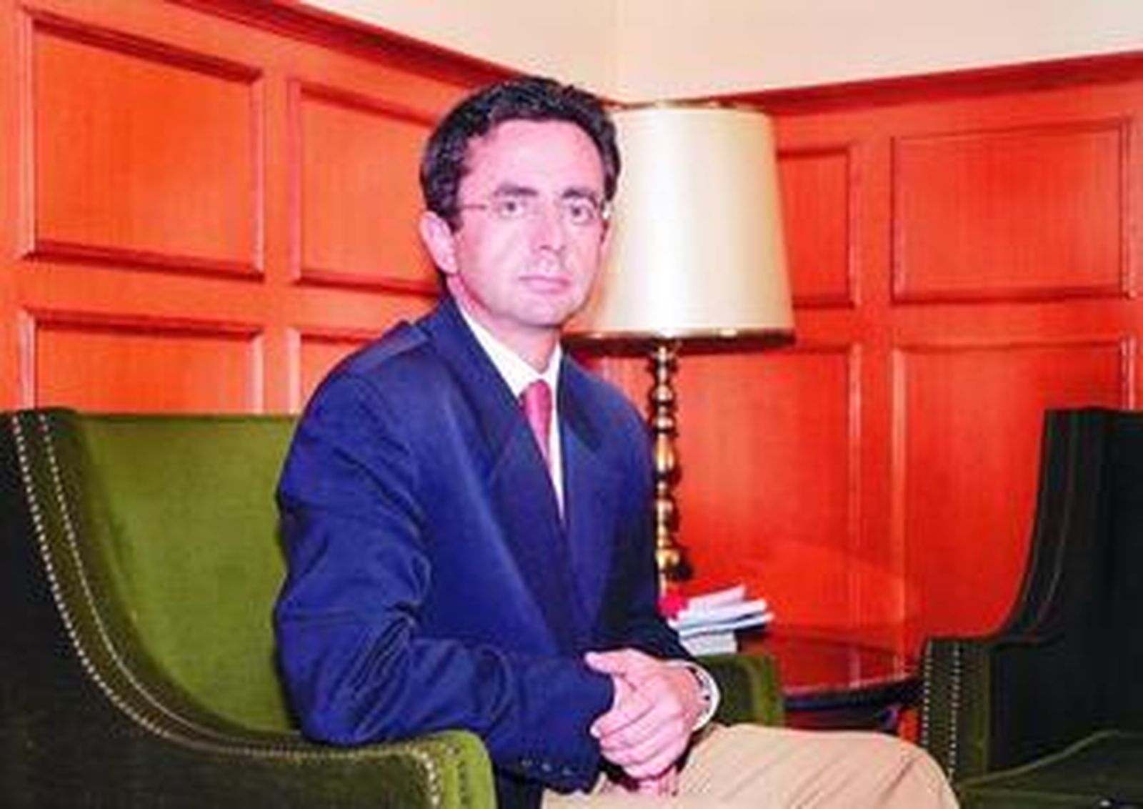 Francisco Sánchez Gálvez, durante la entrevista.